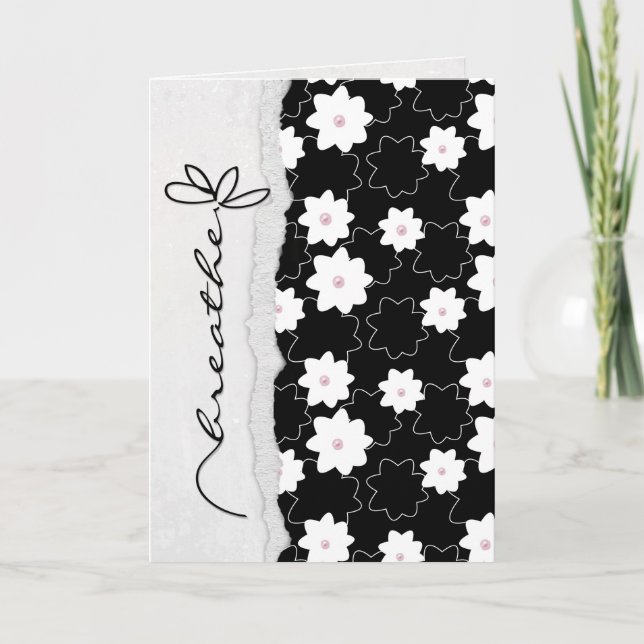 Blume atmen karte (Vorderseite)