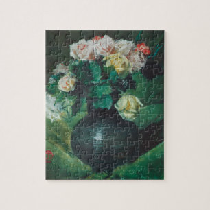 Blume (auch Rose genannt) von William Merritt Chas Puzzle