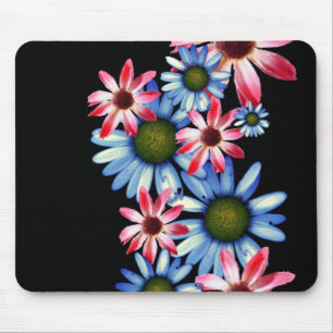 Blume auf dem Schwarzen Mousepad