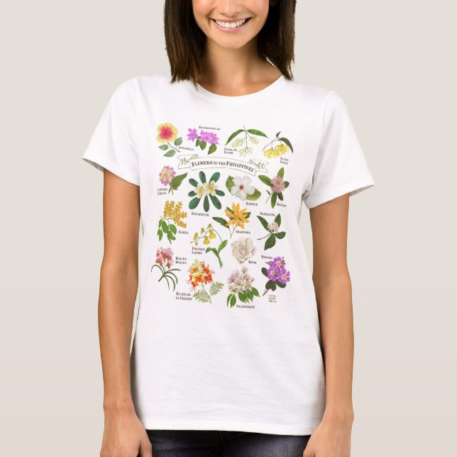 Blume auf den Philippinen T-Shirt (Vorderseite)