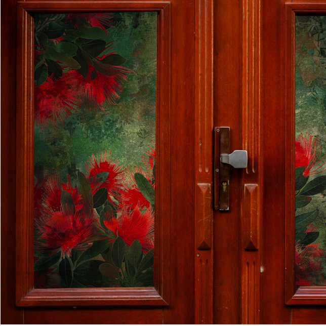 Blume auf der grünen Decoupage Seidenpapier (Von Creator hochgeladen)