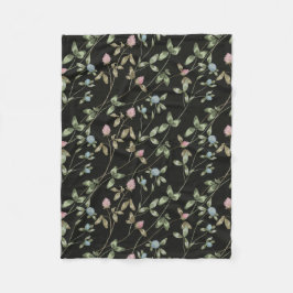 Blume auf der Wiese drucken ein Landhaus Fleecedecke