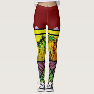 Blume auf einer Leinwand Leggings