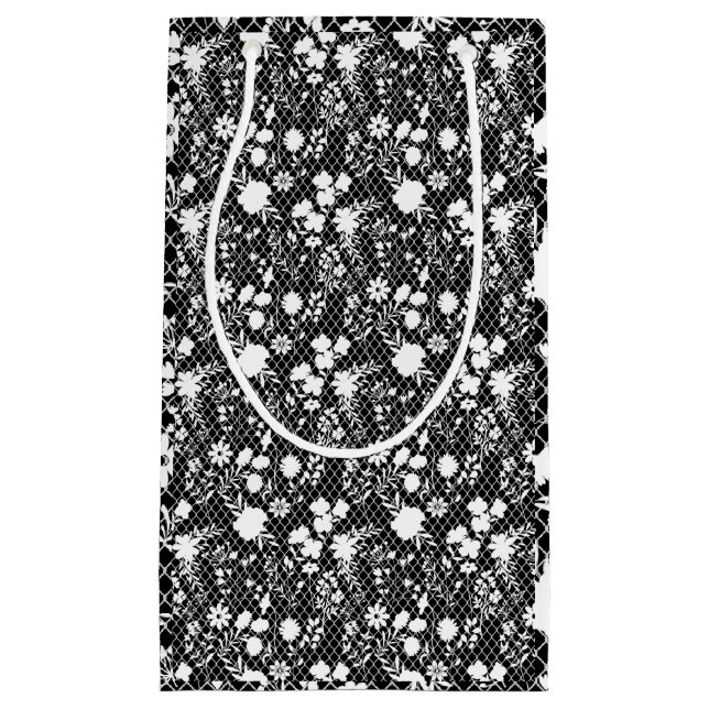 Blume auf net 01.bx4 Black BG Kleine Geschenktüte (Vorderseite)