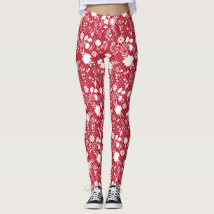 Blume auf net 01.bx4 Red BG Leggings