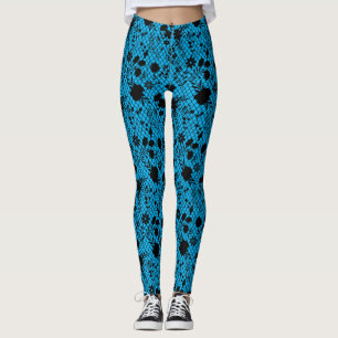 Blume auf net 01.wx4 blauen BG Leggings