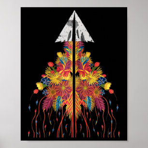 Blume auf Pfeilspitzen, ohne Frauen zu sammeln Poster