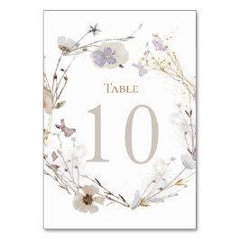 Blume auf Wiesen Tischnummer 10