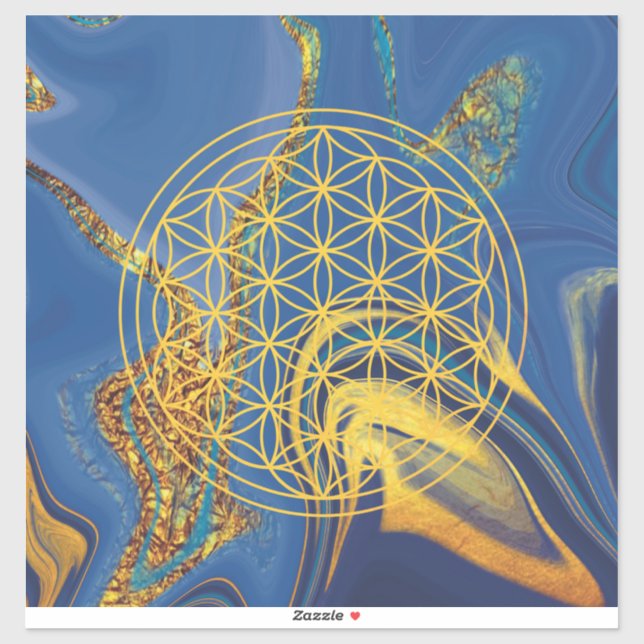 Blume Aufkleber (Blatt)