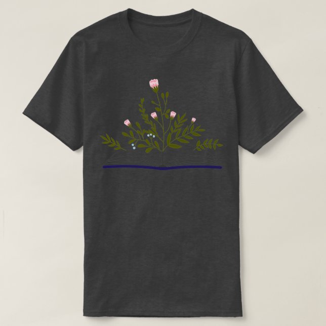 Blume aus Buch 1 T-Shirt (Design vorne)