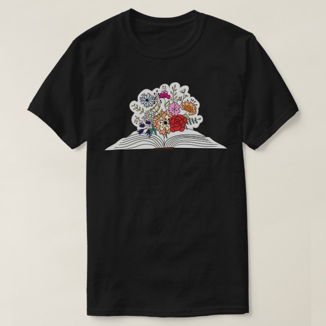 Blume aus Buch 47 1 T-Shirt (Design vorne)