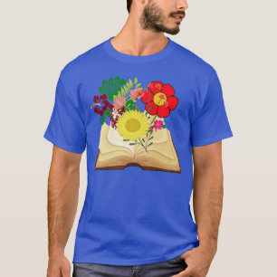Blume aus dem Tag der glücklichen Buchliebhaber 20 T-Shirt