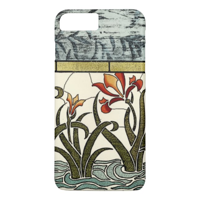 Blume aus festem Glas an der Grenze zu Tan Case-Mate iPhone Hülle (Rückseite)