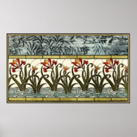 Blume aus festem Glas an der Grenze zu Tan