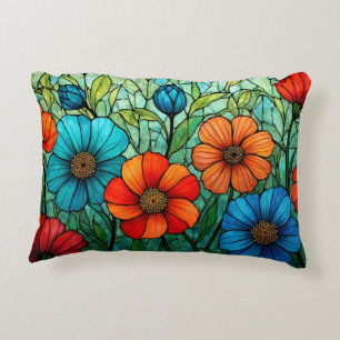 Blume aus festem Glas Dekokissen