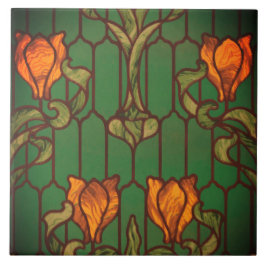 Blume aus geblümten Glas  Fliese