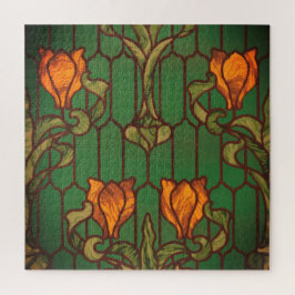 Blume aus geblümten Glas  Puzzle