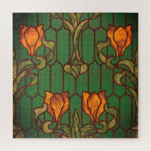 Blume aus geblümten Glas  Puzzle