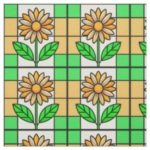 Blume aus Hartglas Stoff