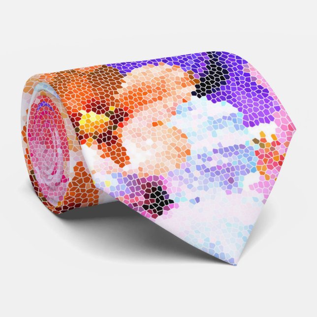 Blume aus Hibiskus aus Hartglas, Krawatte (Gerollt)