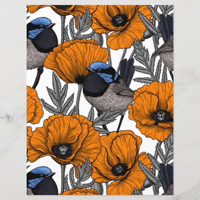 Blume aus Mehl und Orangenmohn 2 (Vorderseite)