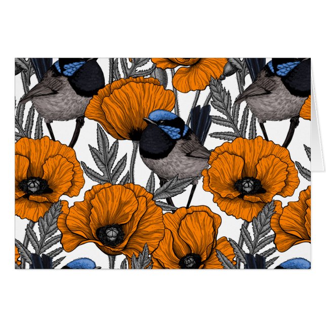 Blume aus Mehl und Orangenmohn 2 (Vorderseite (Horizontal))