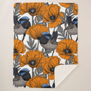 Blume aus Mehl und Orangenmohn 2 Sherpadecke