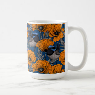 Blume aus Mehlwein und Orangenmohn Tasse