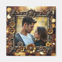 Blume aus Metall Personalisiertes Foto