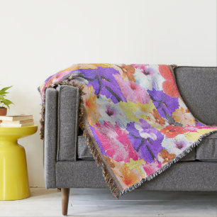 Blume aus Mosaik, in Trikolore gehalten Decke