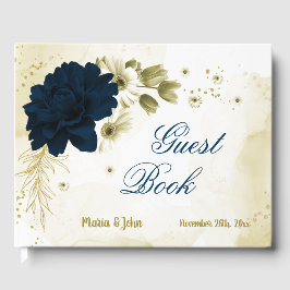 Blume aus phantastischem Elfenbeingold Gästebuch