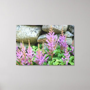 Blume aus rosa Leinwand