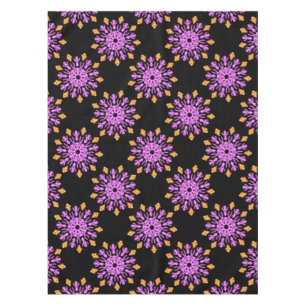 Blume aus rosa und orangefarbenem Neon Tischdecke