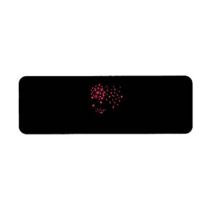 Blume aus rosafarbenem Ribbon-Kronleuchter Brustkr