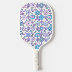Blume aus Stahl Blau und Lila Pickleball Schläger