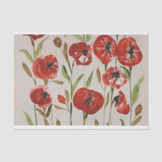 Blume aus Tissue Paper Poppe Seidenpapier