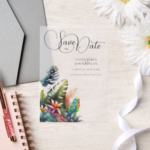 Blume aus tropischem Blattpapagei