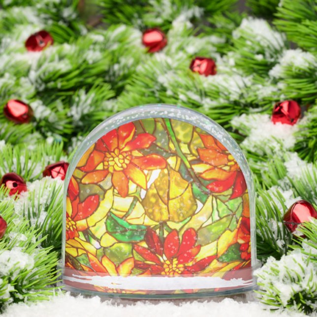 Blume aus verkettetem Glas Vintag Schneekugeln (Von Creator hochgeladen)