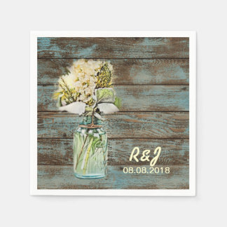 Blume aus Vintagem Western verweilen im Stall Serviette