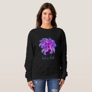Blume aus weißem Hibiskus Bouquet Tinte Personalis Sweatshirt