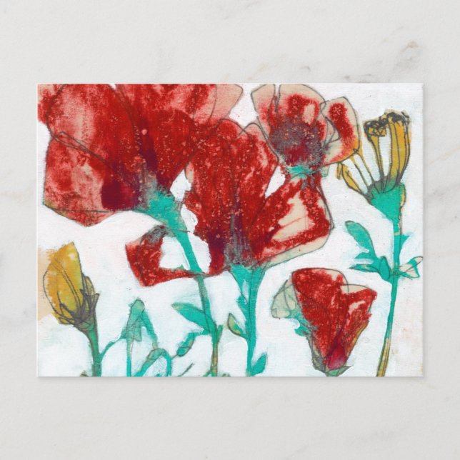 Blume Ausdruck II Postkarte (Vorderseite)