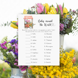 Blume Baby Dusche - Baby auf der ganzen Welt