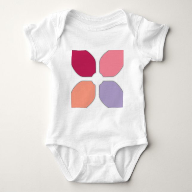 Blume Baby Strampler (Vorderseite)