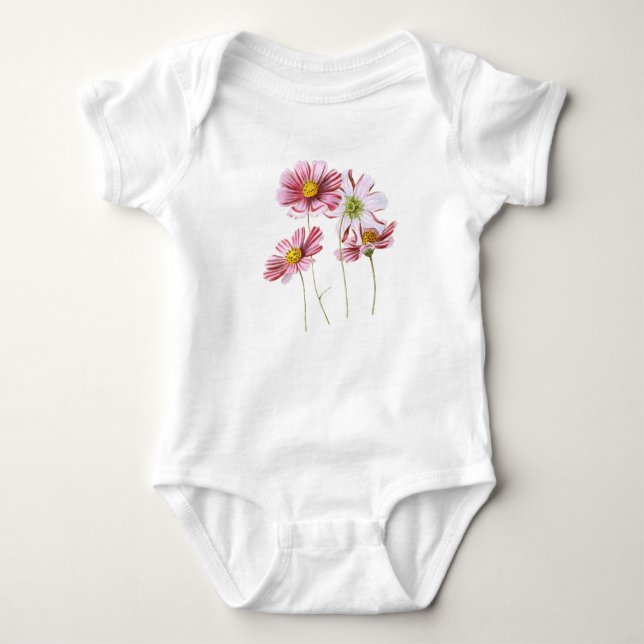 Blume Baby Strampler (Vorderseite)