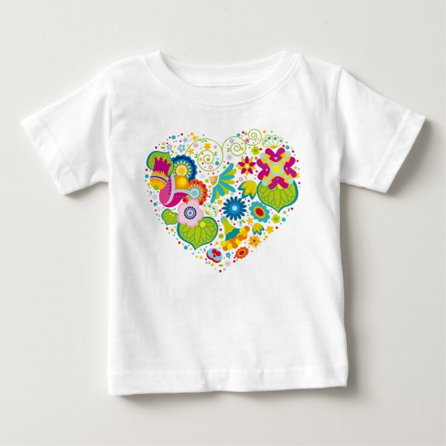 Blume Baby T-shirt (Vorderseite)