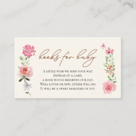 Blume Babydusche Anfrage Baby in Bloom Begleitkarte