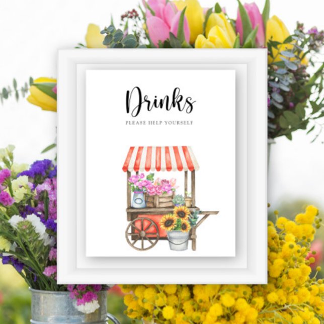 Blume Babydusche - Getränke helfen Ihnen Poster (Von Creator hochgeladen)