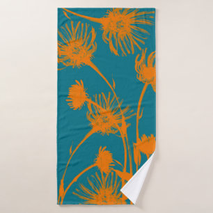 Blume Badehandtuch