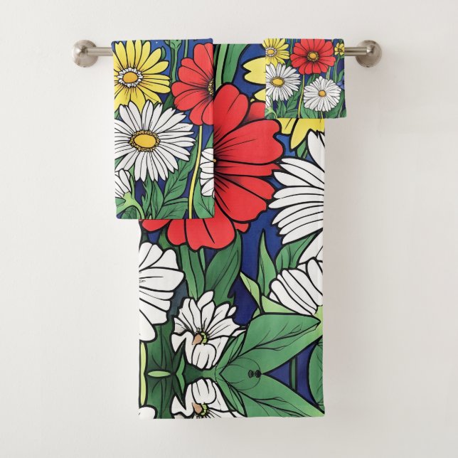 Blume Badhandtuch Set (Insitu)