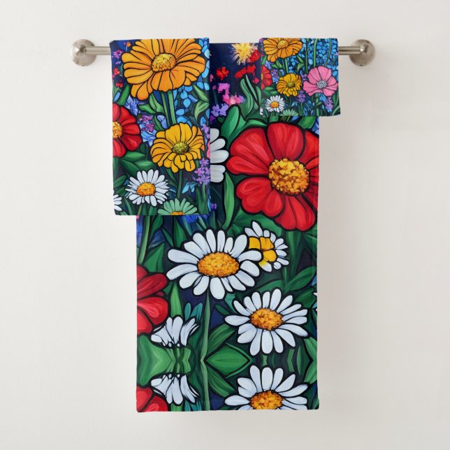 Blume Badhandtuch Set (Insitu)